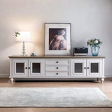 American light luxury solid wood TV cabinet