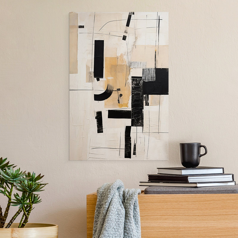 Série ABSTRACT CCDXLIX - Impression sur toile seulement - NON CADRE, H 36 po x l 24 po