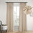 Faux Silk Taffeta French Pleated Blackout Curtains for Bedroom & Living Room Curtains - Single Panel Window Curtains-2014804602-2014804604
