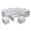 Brusch Rattan 7- Person Seating Group with Cushion