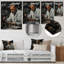 «White», noir et blanc, laboratoire scientifique microscopique, art mural-106120095-106120102