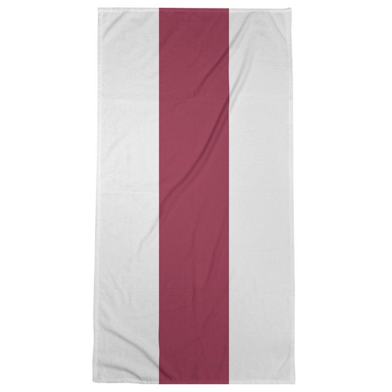 Microfiber Bath Towel, Atlanta Throwback Football Dark Red