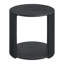Table de bout ronde à lattes en bois avec tablette ouverte Estie-1262311605