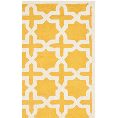Igna Wool Yellow Area Rug