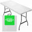 Table de salle à manger pliante en plastique robuste et pliable
