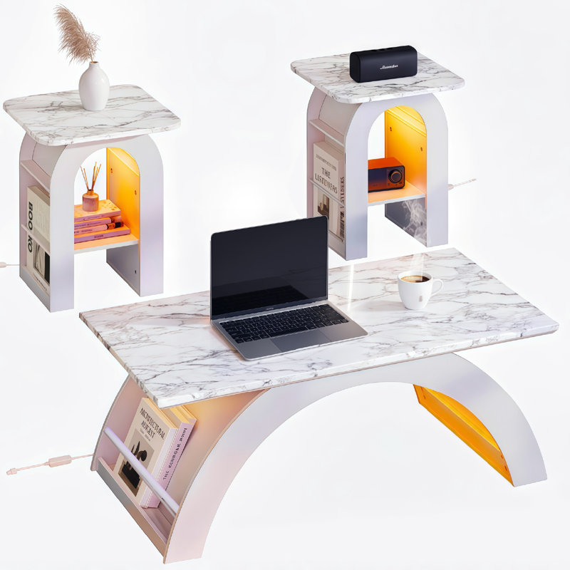Ensemble de tables basses Berrien