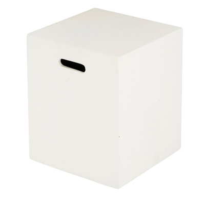 16X20 Inch White Tank Holder For Hiding Propane Tanks, Modern Design, Lightweight Concrete, Metal Stand, Blends Seamlessly Holder, Multi - Functional Use, With Existing Decor
