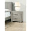 Table de chevet rustique gris, table de chevet 2 pour la chambre à coucher, armoire de chambre en bois massif, 2 ornements