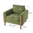 Elara Modern Oversized Upholstered Accent Chair with Curved Handrail and Wooden Legs-2106457574-2088022786