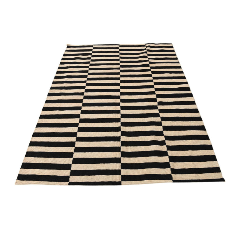 Tapis noir et blanc Jessen