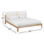 Furano Upholstered Two Cushion Platform Bed-101019080