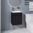Bathroom Floating Vanity With Sink And 1 Door-128642369