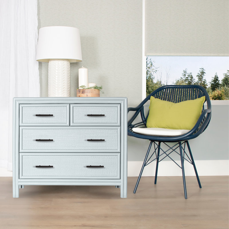 Aruba 4 - Drawer Nightstand, Light Blue
