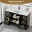 48" Single Bathroom Vanity Cabinet Base Only, Sink Top Not Included