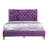 Transitional Purple Full Bed