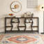 Console industrielle avec tablettes et rangement