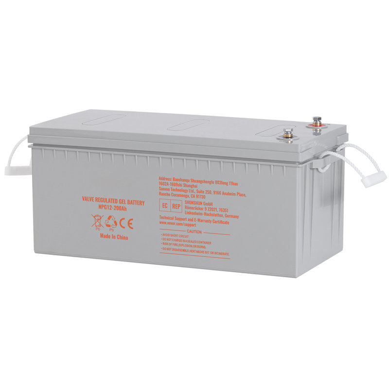 Deep Cycle Battery, 12V 200 AH, AGM Marine Rechargeable Battery