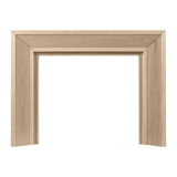 Modern Ember Everly Wood Fireplace Mantel Surround Kit in White | 56" x 42" Opening | 54"