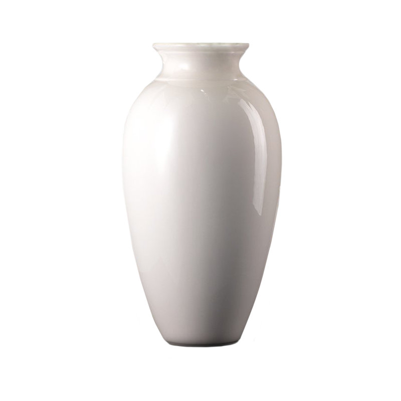 Vase de table en céramique Desia, H 13 po x l 7,75 po x P 7,75 po