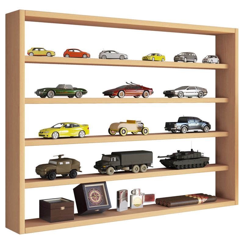 Allisyn 60cm H x 80cm W Etagere Bookcase, Brown