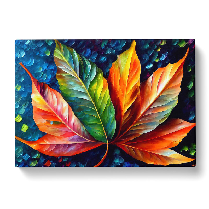 Glimmering Leaf Vol.2 - Wrapped Canvas, 40cm H x 60cm W x 3cm D