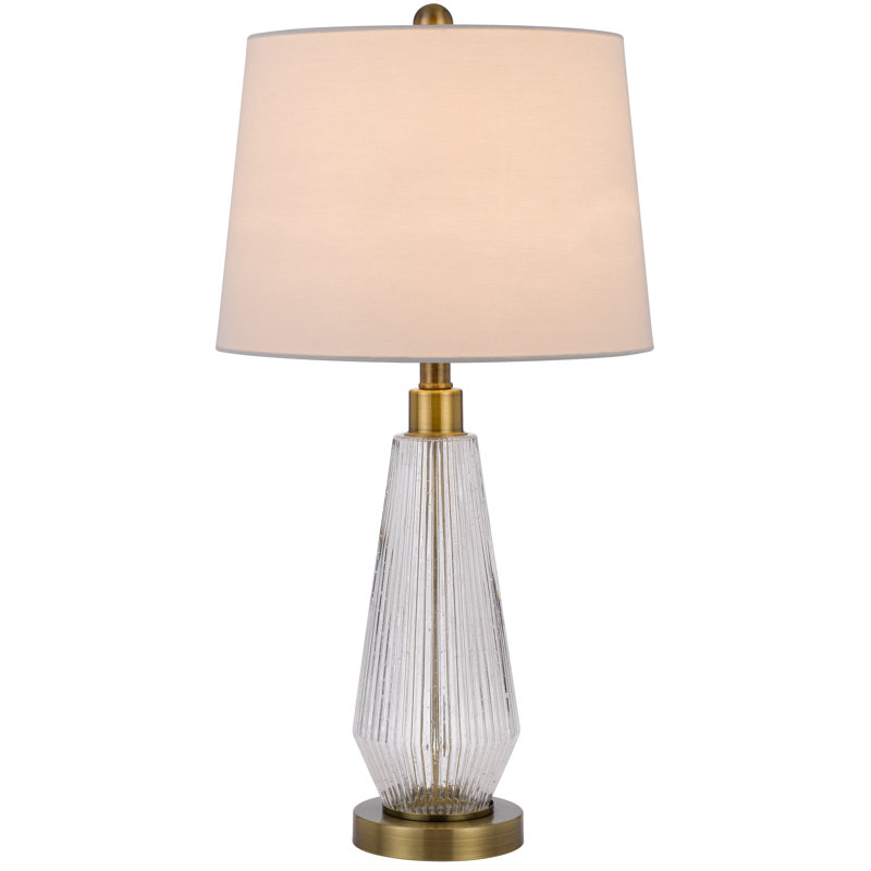 Lampe de table en verre