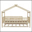 Lit en bois avec lit gigogne simple-1057143530