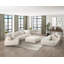 Fauteuil d'appoint capitonné beige