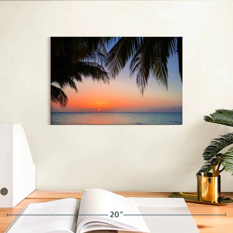 Gillard Cayo Coco Gillard coucher de soleil, H 8 po x l 12 po