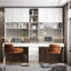 Bureau l 94,5 po avec huche Beritan