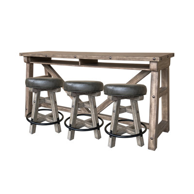 Zelig 77'' Solid Wood Top Console Table