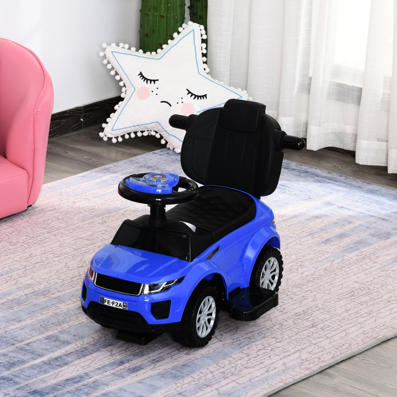 Poussette 2 en 1 avec ceinture et divertissement musical pour 12 à 36 mois sur siège confortable