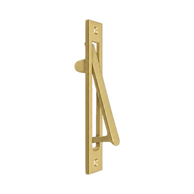 FE52C0F9FE1541CE919F291F92BDBAA9 Poignée de bord robuste; 6 1/4 po; finition laiton satiné