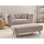 Sofa 2 Seater Temira Fabric Taupe