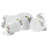 Square 30 Piece Porcelain China Dinnerware Set - Service for 6