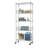 TRINITY EcoStorage 5-Tier NSF Steel Wire Shelving w/ Baskets and Wheels(30 in. W x 14 in. D)-379132535