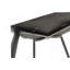 Ensemble de 4 chaises de salle à manger modernes avec siège rembourré en tissu de daim