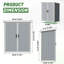 5 ft. W x 3 ft. D Horizontal Storage Shed-426033179