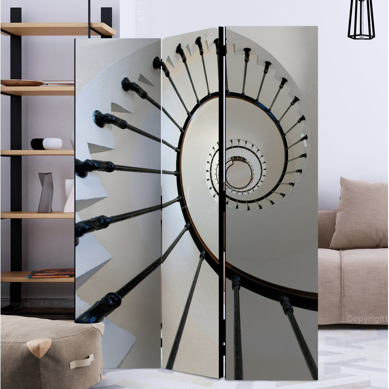 Mihrtad 172cm H Solid Wood Folding Room Divider, 3
