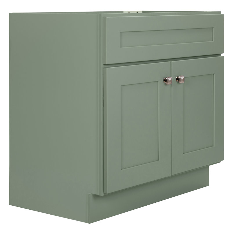 Evergreen Fog 30-Inch Freestanding Wood Bathroom Vanity