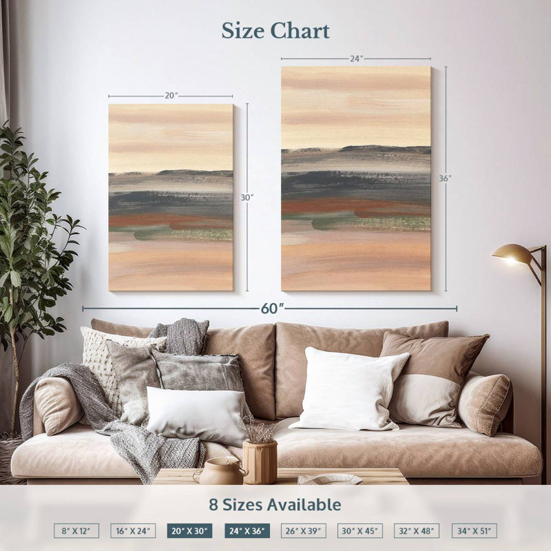 Motif abstrait Avery Joshua Tree II, H 36 po x l 24 po