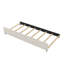 Grand lit plateforme tapissier avec lit gigogne simple et deux tiroirs