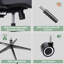 Chaise de bureau ergonomique, chaise de bureau à dossier haut en filet avec support lombaire réglable, appui-tête 3D, accoudoirs 4D, fonction d'inclinaison, chaises de travail pivotantes à roulettes, chaise d'ordinateur pour de longues heures de trava-849238473-849238479