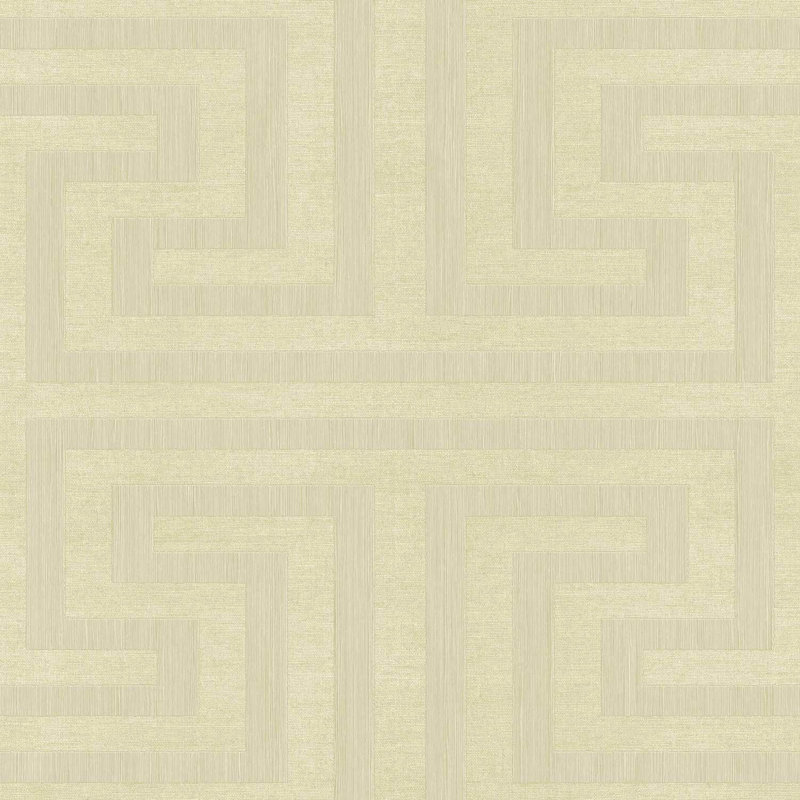 Galerie Synergy Geometric Maze Wallpaper, Beige