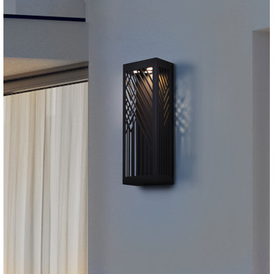 ZENE. LOL659BK LED Integrated Outdoor Lantern Light, Black Finish