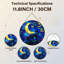 Panneau de vitrail 12 "H Wolf Moon-2122408853