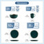 Colour Piece Handmade Ceramic Dinnerware Set - Service for 4-638829606