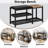 Shoe Bench,Shoe Organizer，Holds Up to 570 lb，Black