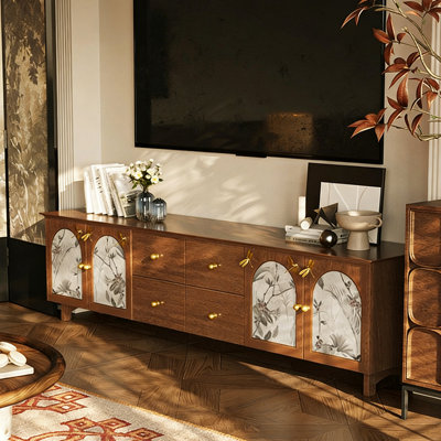 French Medieval Style TV Stand