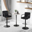 Tabourets de bar rembourrés en velours Mid-Century-911706677
